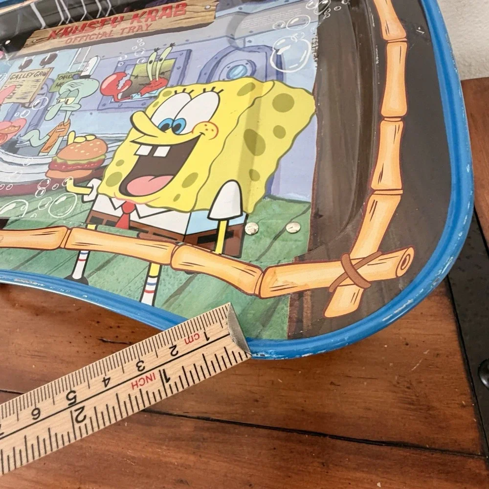 SpongeBob‎ SquarePants 2003 Metal Official TV Lap Tray Foldable Legs Kidz Trays